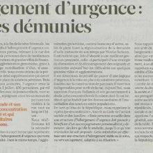 Tribune / Eric Piolle dans Libération (co-écrite avec Christophe Ferrari le président de la métro) sur l'hébergement d'urgence