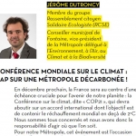 [Tribune Métropole n°02] Conférence mondiale sur le climat : cap sur une Métropole décarbonée !
